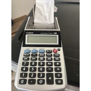 Canon Palm Printer P1-DH V, 12 Digit handheld  Printing Calculator No AC Cord